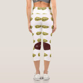 黄色のパターン カプリレギンス (裏面)