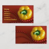 黄色のパプリカ(&H) 名刺 (正面/裏面)