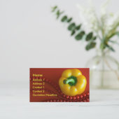 黄色のパプリカ(&H) 名刺 (スタンド正面)