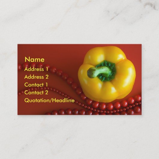 黄色のパプリカ(&H) 名刺 (正面)