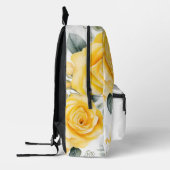 黄色のパーソナライズされたバラとRXシンボルバックパック プリントバックパック (左)