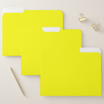 黄色のパーソナライズされたファイルフォルダー- Officeスタイル