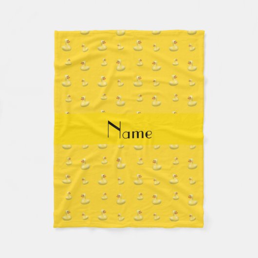 黄色のパーソナライズされたラダガモ フリースブランケット (正面)