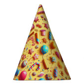 黄色のパーティー パーティーハット (右)