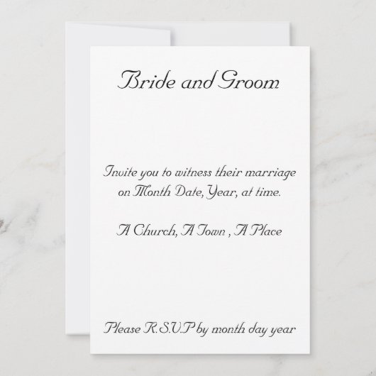 黄色のヒゲのあるアヤメ 招待状 (裏面)