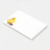 黄色のヒヨコの楽しみ ポストイット (アングル)