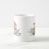 黄色のヒントを持つ1つのオレンジ色のマリゴールド コーヒーマグカップ (中央)