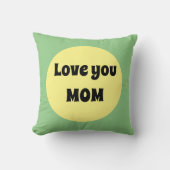 黄色のビッグドット クッション (正面)