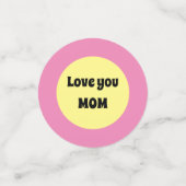 黄色のビッグドット コンフェッティ (スモール正面)