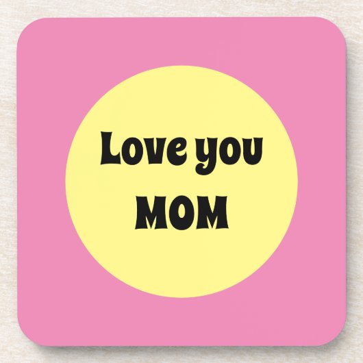 黄色のビッグドット コースター (正面)