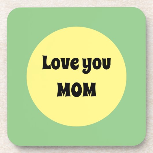 黄色のビッグドット コースター (正面)