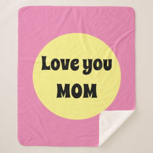 黄色のビッグドット シェルパブランケット