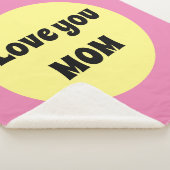 黄色のビッグドット シェルパブランケット (3/4)