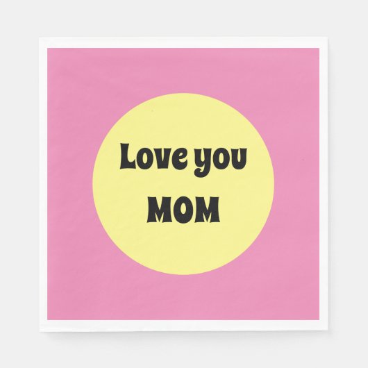 黄色のビッグドット スタンダードランチョンナプキン (正面)