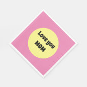 黄色のビッグドット スタンダードランチョンナプキン (角)