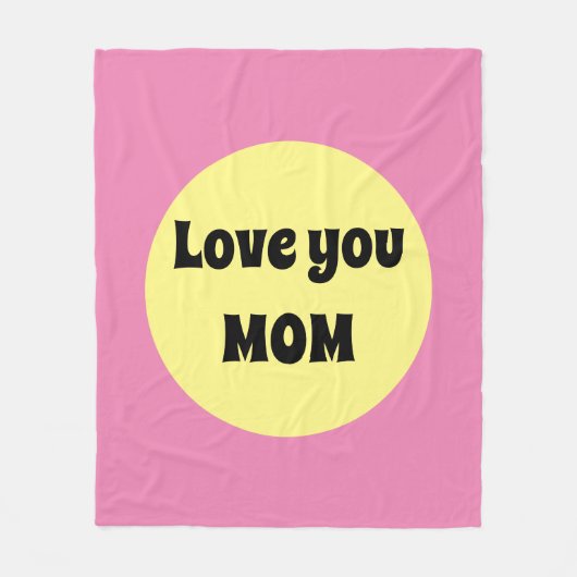 黄色のビッグドット フリースブランケット (正面)