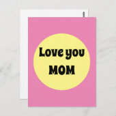 黄色のビッグドット ポストカード (正面/裏面)