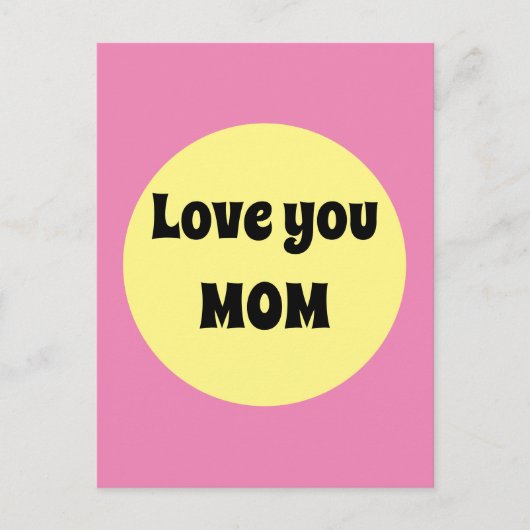 黄色のビッグドット ポストカード (正面)