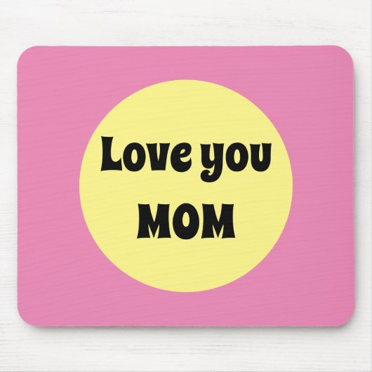 黄色のビッグドット マウスパッド (正面)