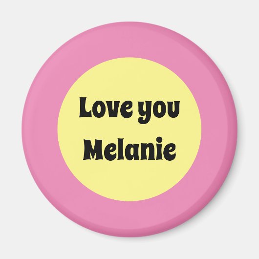 黄色のビッグドット マグネット (正面)