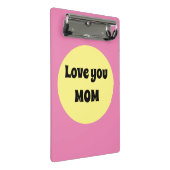 黄色のビッグドット ミニクリップボード (アングル)