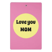 黄色のビッグドット ミニクリップボード (裏面)