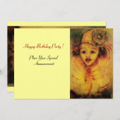 黄色のピエロ 招待状 (正面/裏面)