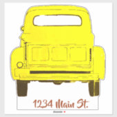 黄色のピックアップメールボックスのシール シール (シート)