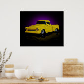 黄色のピックアップ ポスター (キッチン)