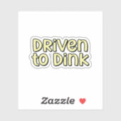 黄色のピックボールをディンクに駆動 シール (シート)