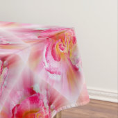 黄色のピンクのバラ テーブルクロス (インサイチュ)