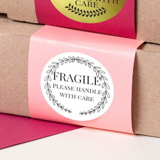 黄色のピンクのフローラ気にで壊れやすい ラウンドシール