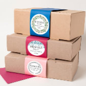 黄色のピンクのフローラ気にで壊れやすい ラウンドシール