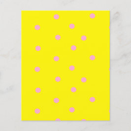 黄色のピンクの水玉模様