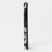 黄色のピンクの花のパターンフローラデジタルアート Case-Mate iPhoneケース (裏面/左)