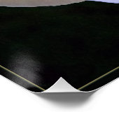 黄色のピンクの花びら ポスター (コーナー)