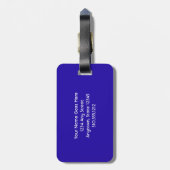 黄色のピンク色の雲の夕日の海岸写真名 ラゲッジタグ (裏面縦)