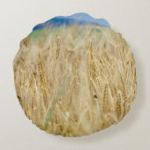 黄色のフィールド ラウンドクッション (裏面)