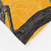 黄色のフェアリーのレンチ フリースブランケット (角)