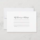 黄色のフォルシンシア花共有メモリ葬儀 ノートカード (裏面)