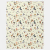 黄色のフリースブランケット、大60インチx 80インチ フリースブランケット (正面)