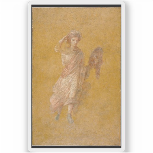 黄色のフレスコパネルのムース付きフラグメント シール (正面)