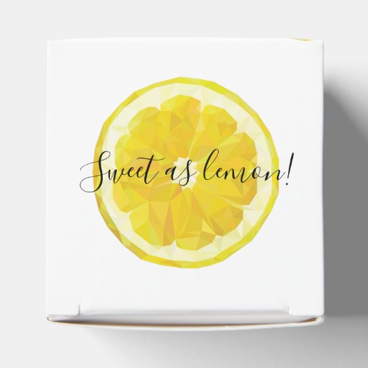 黄色のフレッシュレモンスライスギフトボックス フェイバーボックス (上部)