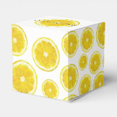 黄色のフレッシュレモンスライスギフトボックス フェイバーボックス (裏面サイド)