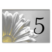 黄色のフローラで表の番号を強調表示 テーブルナンバー (正面)