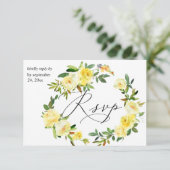 黄色のフローラと食事2 出欠カード (スタンド正面)