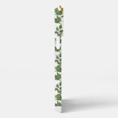 黄色のフローラのシームレスなパタパーソナライズされたーン名 iPhoneケース (右側面)