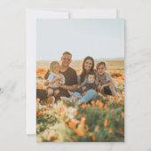 黄色のフローラドア引っ越しました写真の移動 案内状 (裏面)