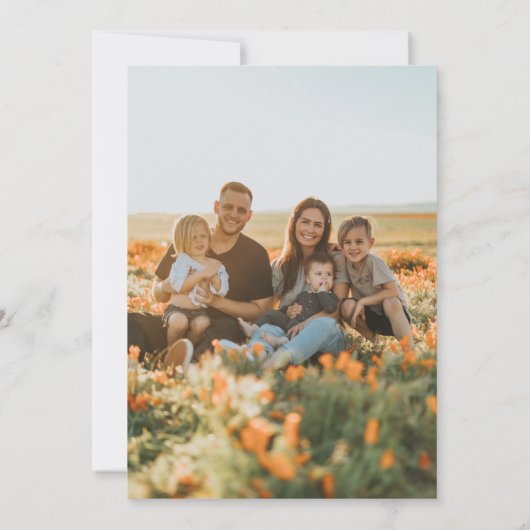 黄色のフローラドア引っ越しました写真の移動 案内状 (裏面)