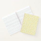 黄色のフローラノートブック ノートブック (内部)